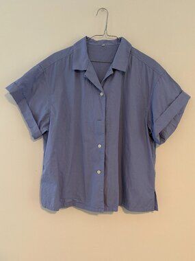 Muji Short Sleeve Shirt in Blue S